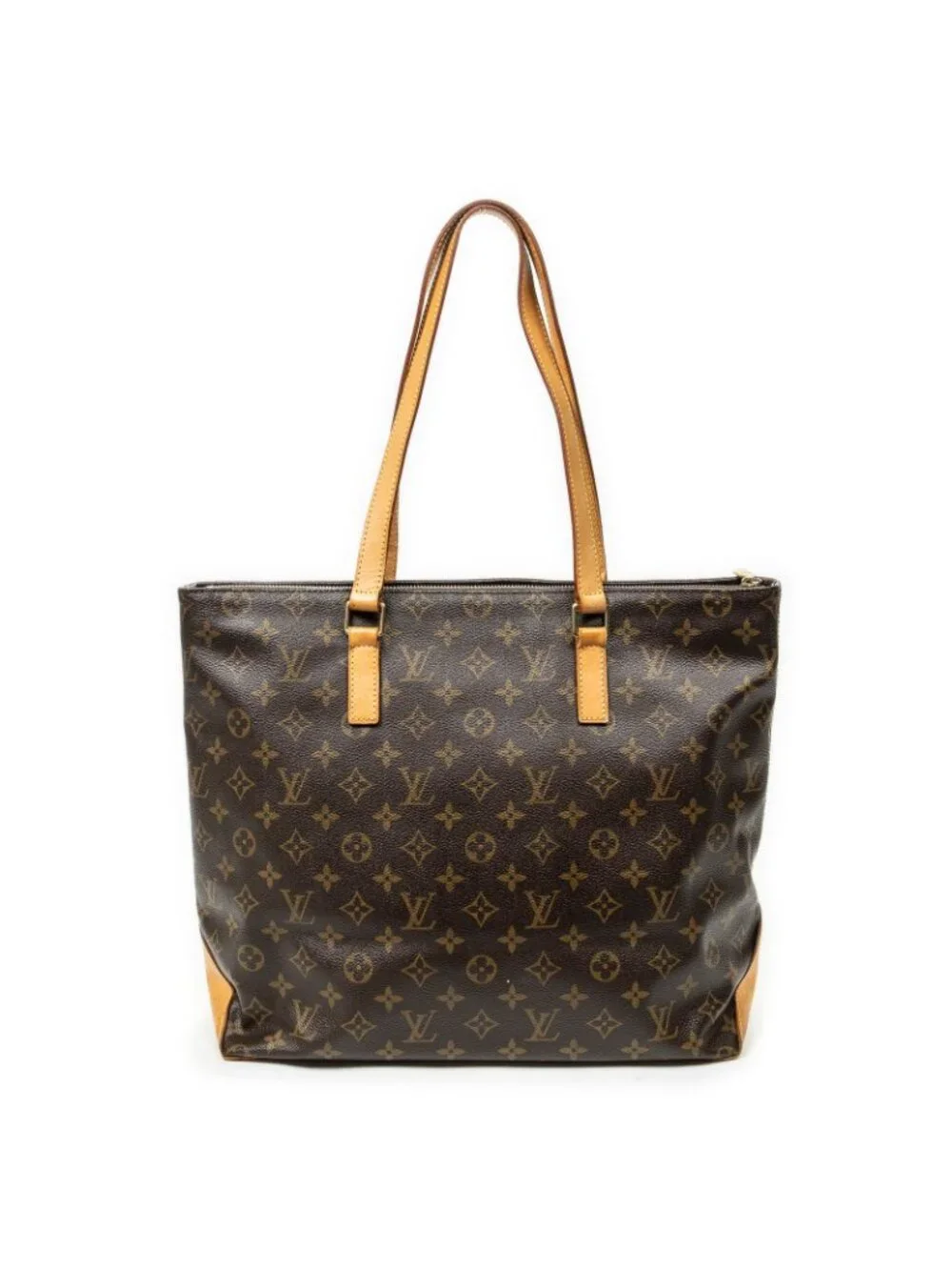 Louis Vuitton Cabas Mezzo Brown Monogram Canvas Tote Bag